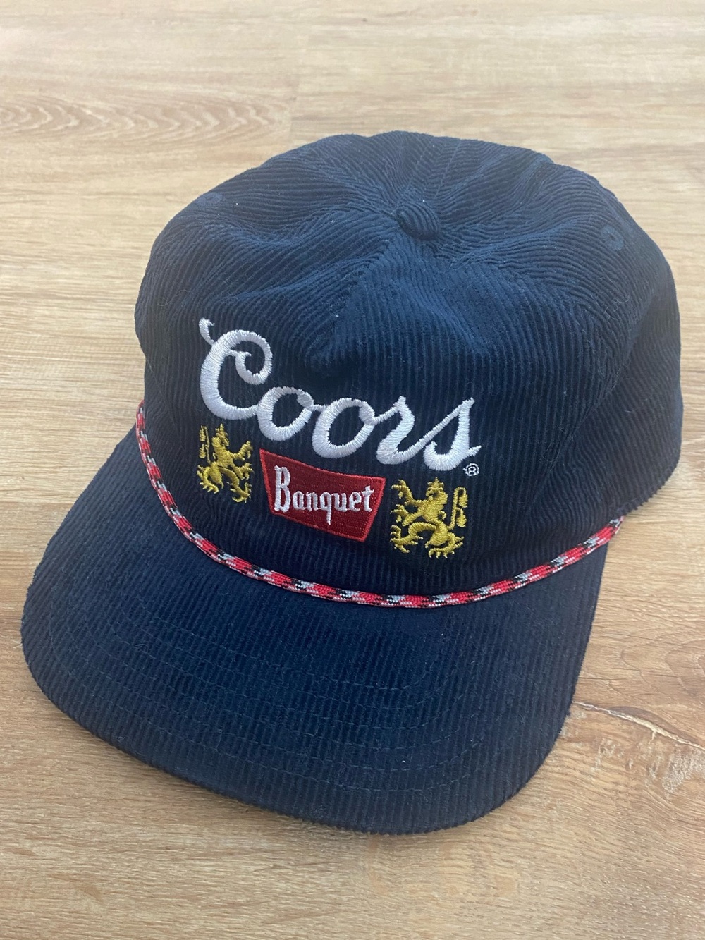 Coors Banquet Corduroy Navy Blue Snap Back Hat